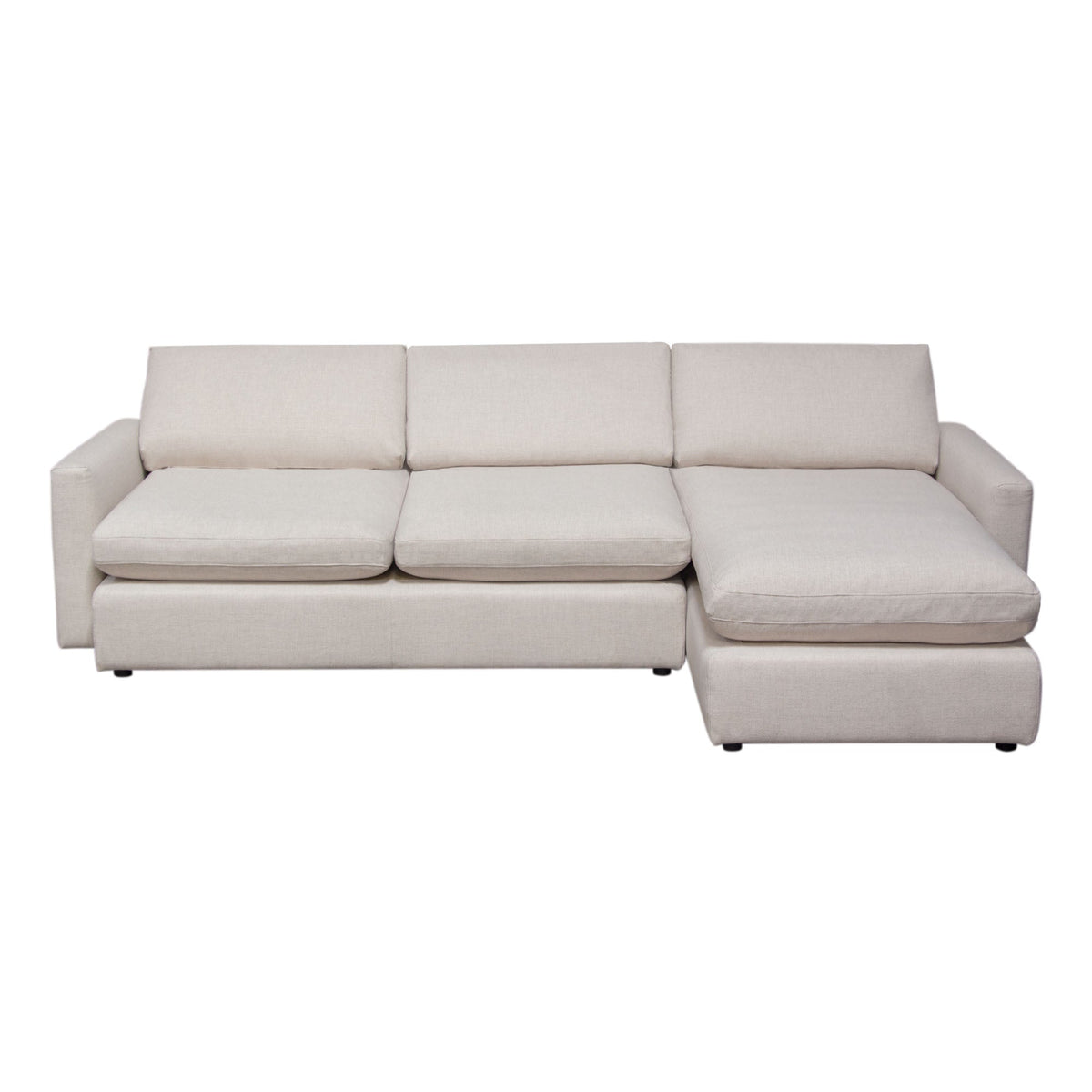 Arcadia Feather Down Sectional Sofa – angle view – Lusso Furniture Miami