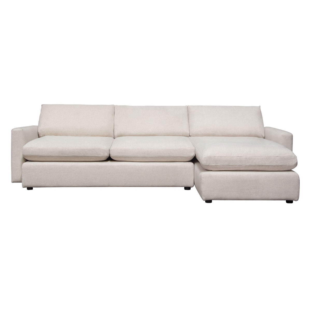 Arcadia Feather Down Sectional Sofa – detail – Lusso Furniture Miami