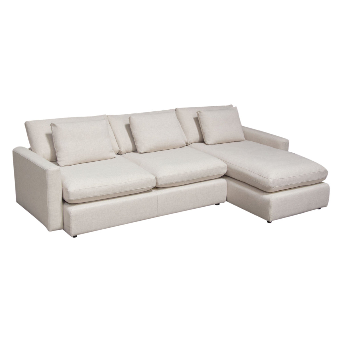 Arcadia Feather Down Sectional Sofa – room setting – Lusso Furniture Miami