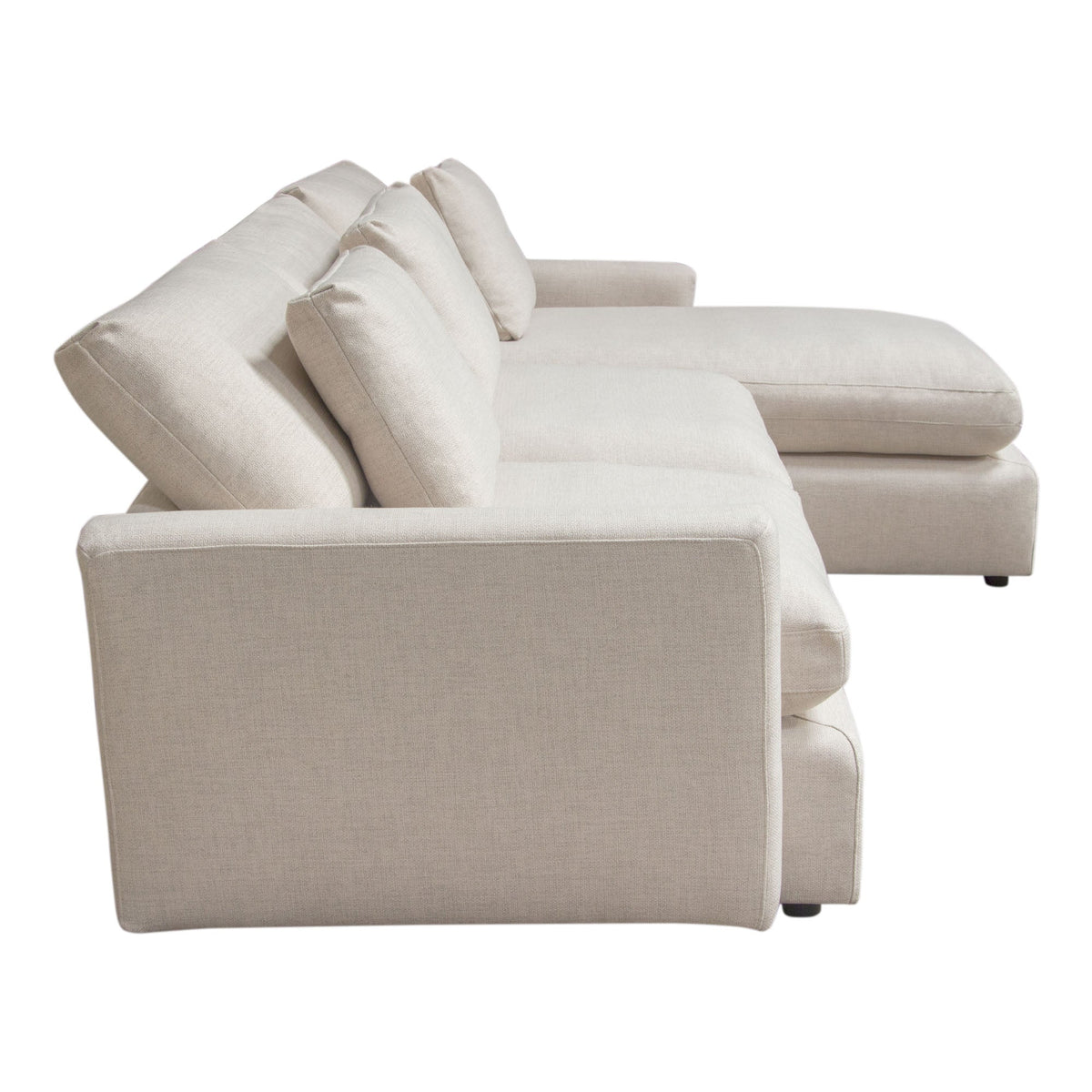 Arcadia Feather Down Sectional Sofa – back view – Lusso Furniture Miami