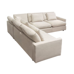 Arcadia Feather Down Sectional Sofa – view 11 – Lusso Furniture Miami