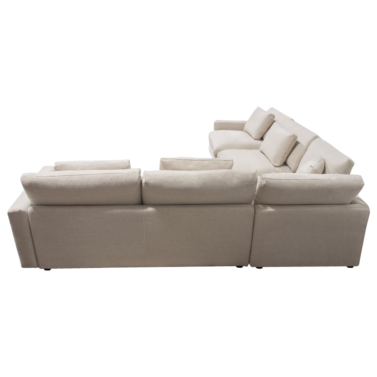 Arcadia Feather Down Sectional Sofa – view 13 – Lusso Furniture Miami