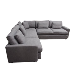 Arcadia Feather Down Sectional Sofa – view 27 – Lusso Furniture Miami
