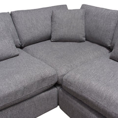 Arcadia Feather Down Sectional Sofa – view 29 – Lusso Furniture Miami