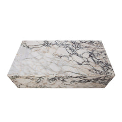Ark Genuine Marble Coffee Table – detail – Lusso Furniture Miami