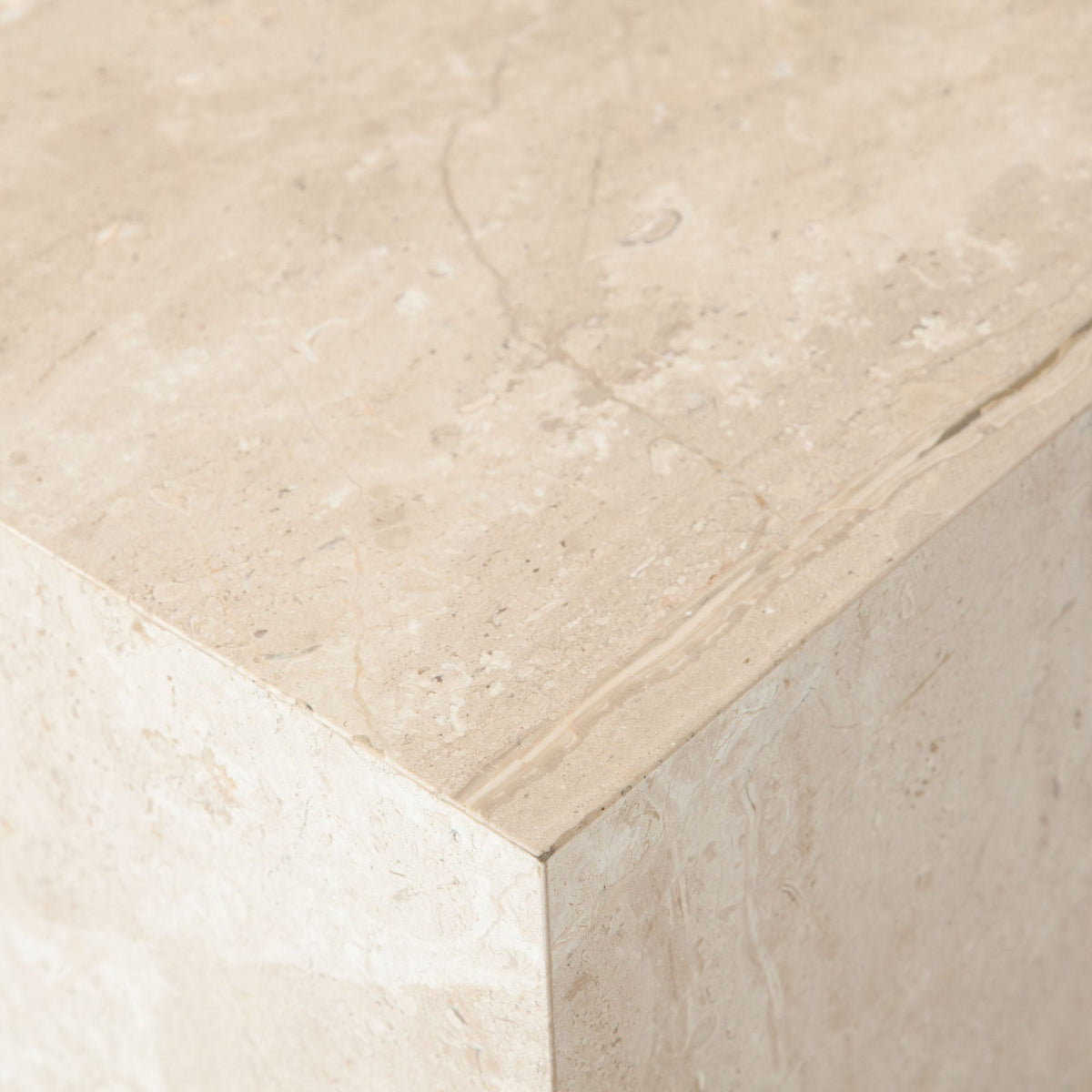 Ark Marble Pedestal End Table – view 14 – Lusso Furniture Miami