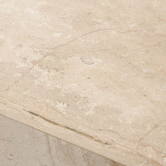 Ark Marble Pedestal End Table – view 15 – Lusso Furniture Miami