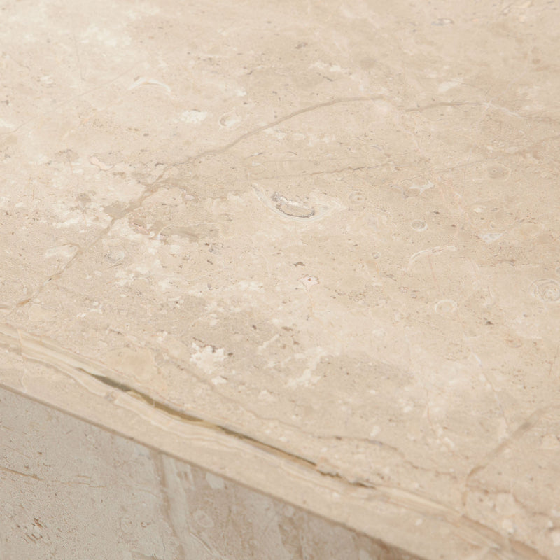 Ark Marble Pedestal End Table-zoom-