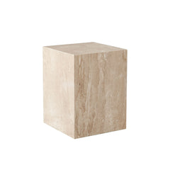 Ark Marble Pedestal End Table – finish detail – Lusso Furniture Miami