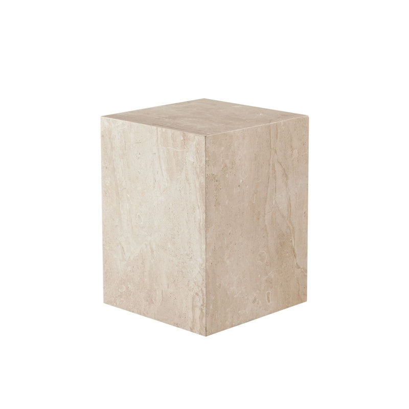 Ark Marble Pedestal End Table-zoom-
