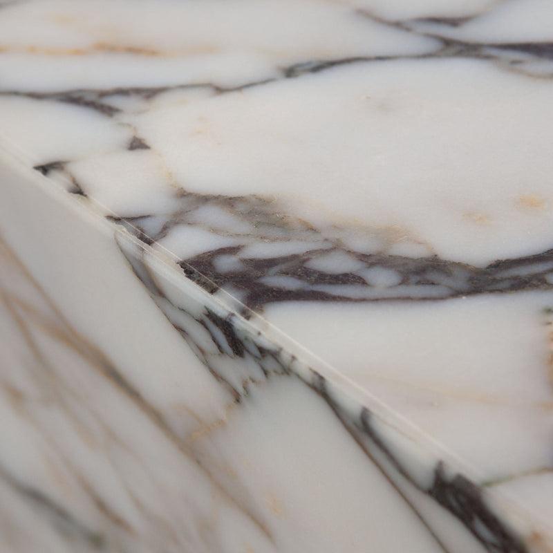 Ark Marble Pedestal End Table-zoom-