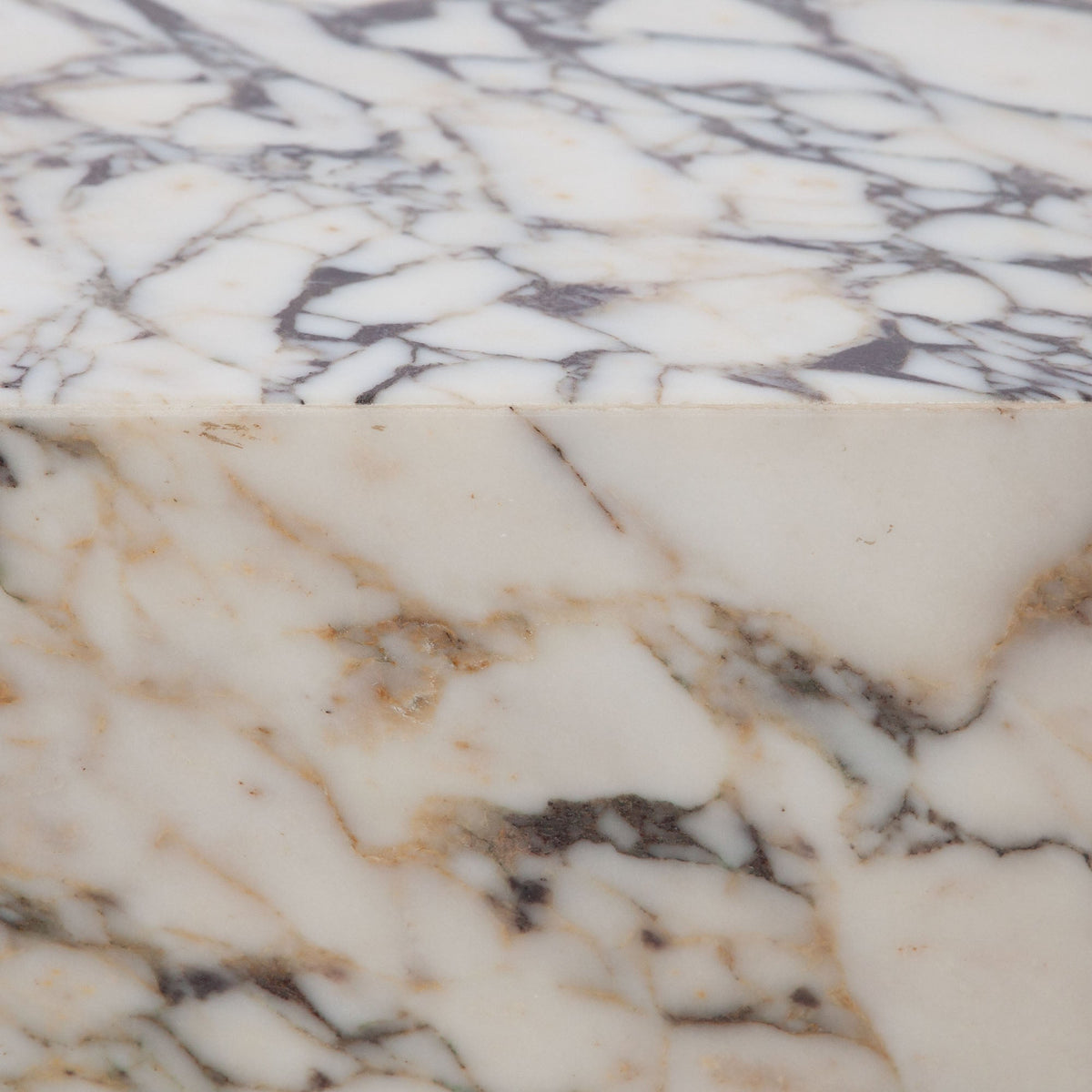 Ark Marble Pedestal End Table – back view – Lusso Furniture Miami