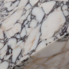 Ark Marble Pedestal End Table – top view – Lusso Furniture Miami