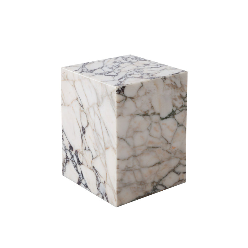 Ark Marble Pedestal End Table-zoom-