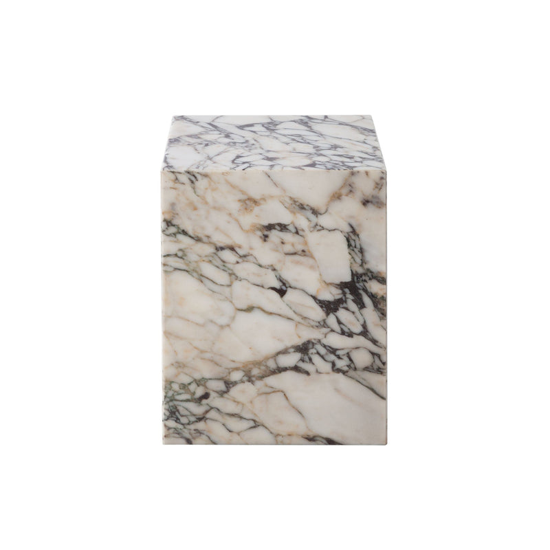 Ark Marble Pedestal End Table-zoom-