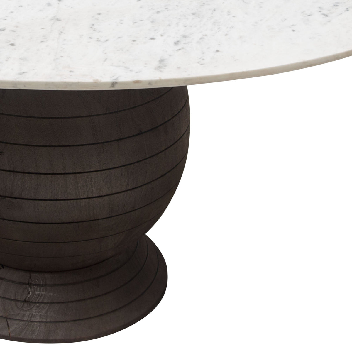 Ashe Round Marble Dining Table – back view – Lusso Furniture Miami