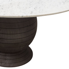 Ashe Round Marble Dining Table – back view – Lusso Furniture Miami