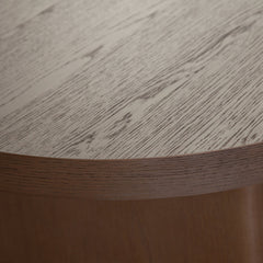 Aspen Oval Low Profile Coffee Table – back view – Lusso Furniture Miami