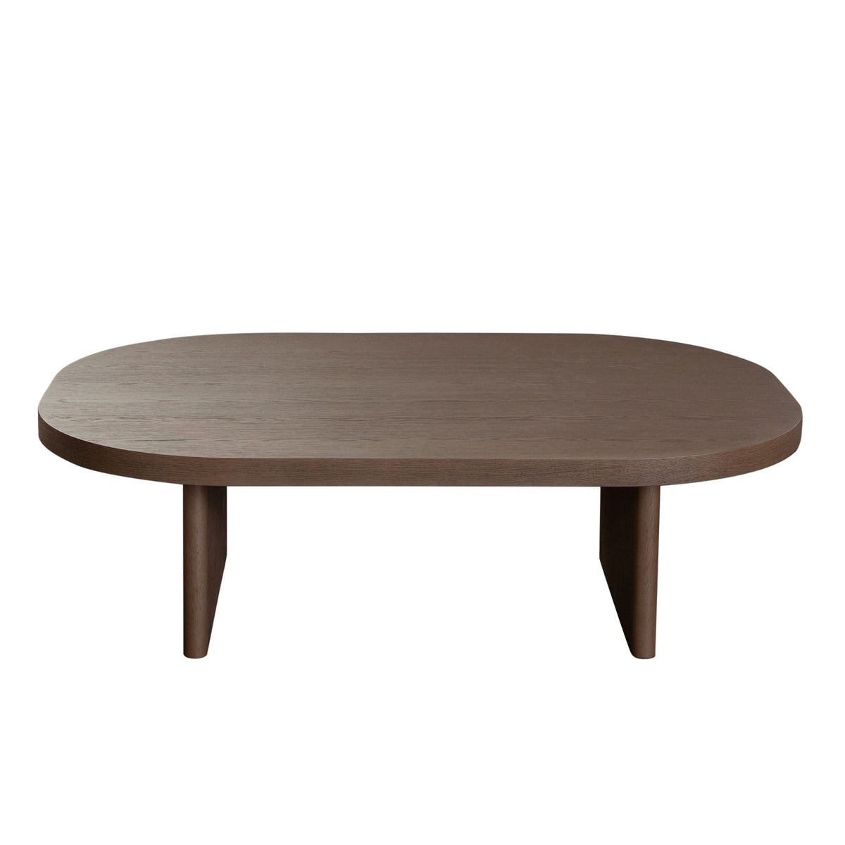 Aspen Oval Low Profile Coffee Table – angle view – Lusso Furniture Miami