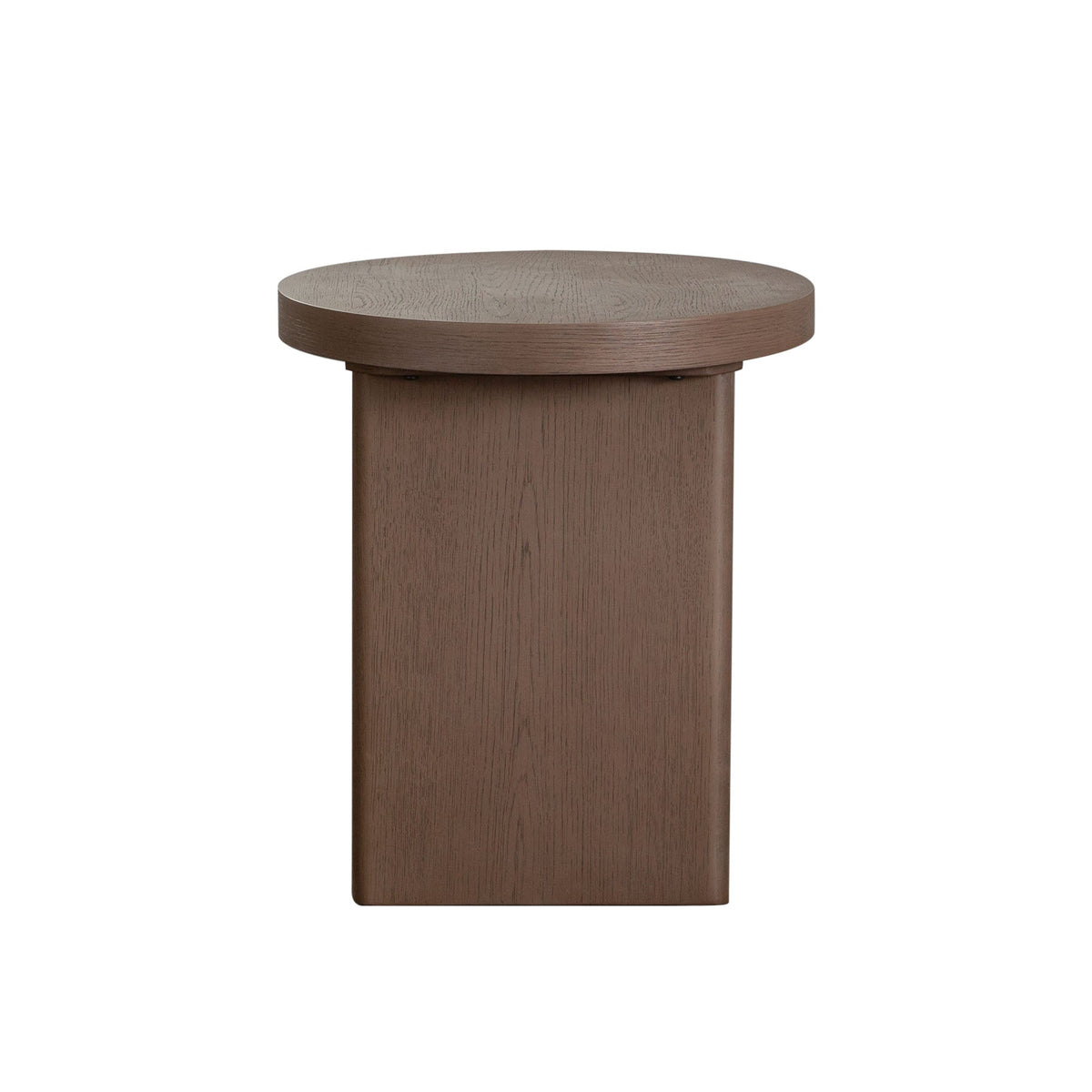 Aspen Round Pedestal End Table – detail – Lusso Furniture Miami