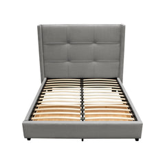 Beverly Tufted Storage Bed – back view – Lusso Furniture Miami