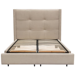 Beverly Tufted Storage Bed – finish detail – Lusso Furniture Miami
