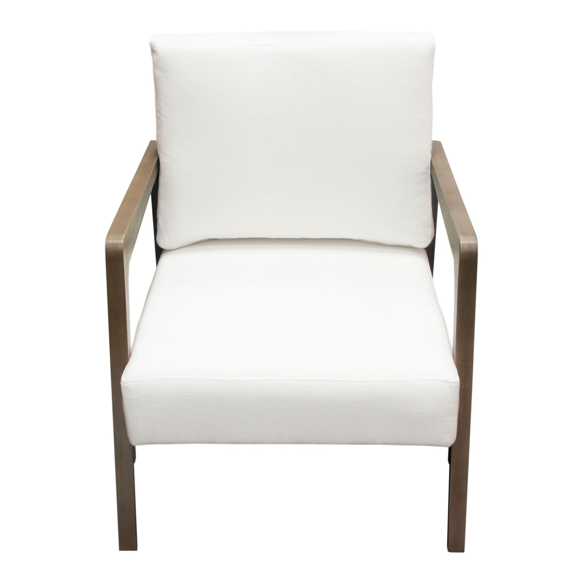 Blair Wood Leg Accent Chair – angle view – Lusso Furniture Miami