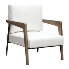 Blair Wood Leg Accent Chair – side view – Lusso Furniture Miami