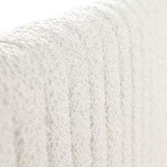 Brooke Channel Tufted Boucle Bed – back view – Lusso Furniture Miami