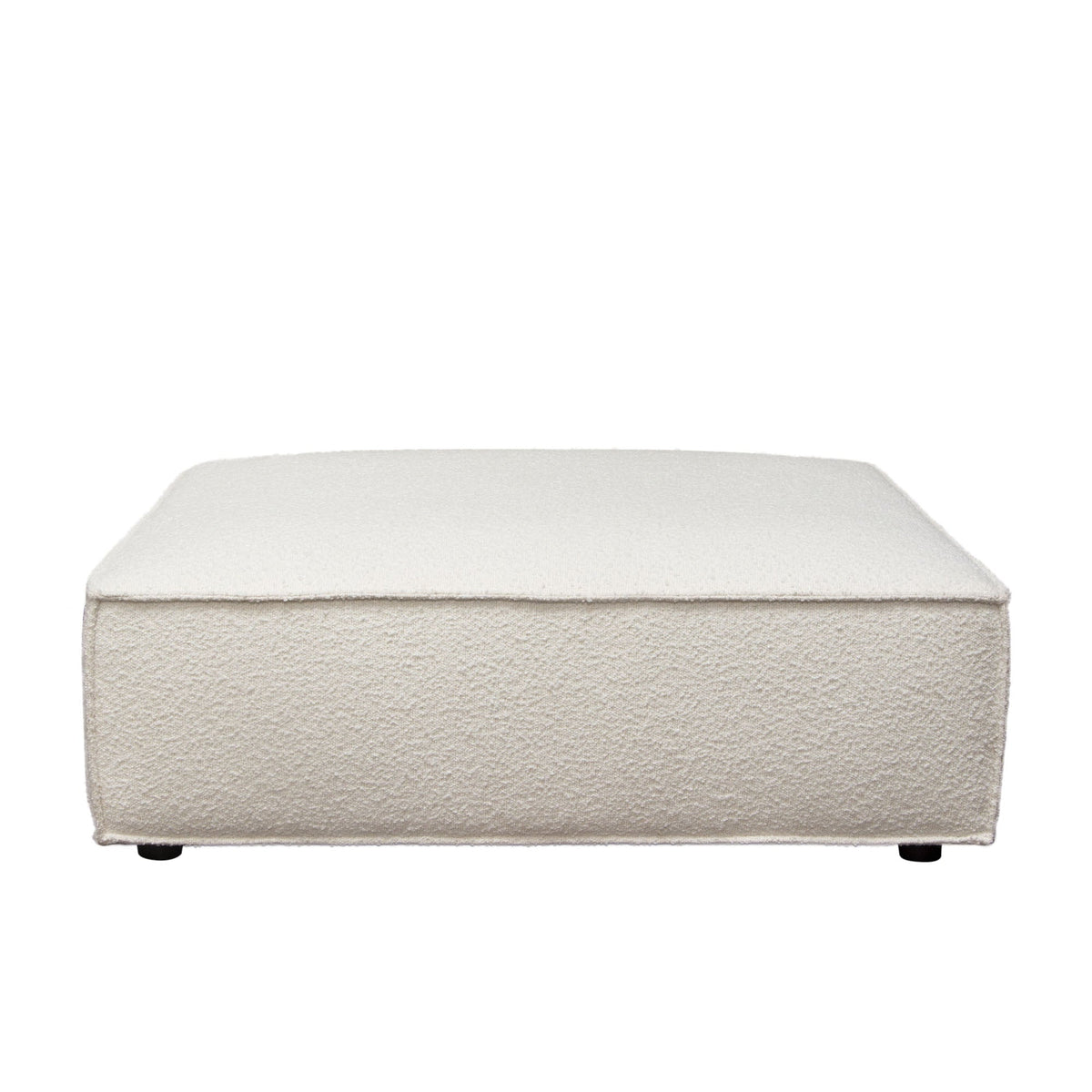 Cara Boucle Modular Lounger – angle view – Lusso Furniture Miami