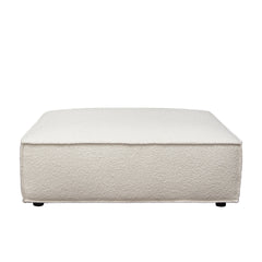Cara Boucle Modular Lounger – angle view – Lusso Furniture Miami