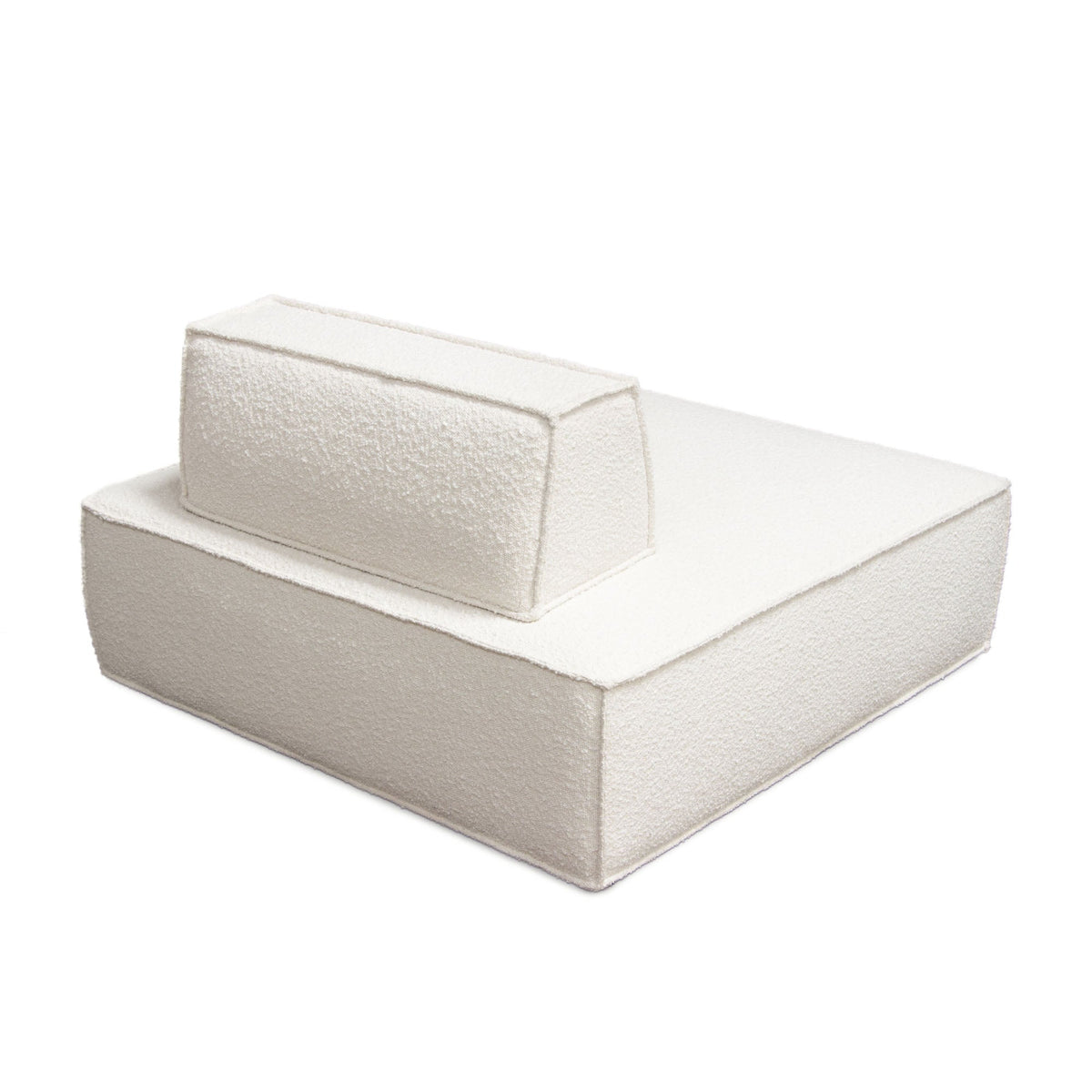 Cara Boucle Modular Lounger – room setting – Lusso Furniture Miami