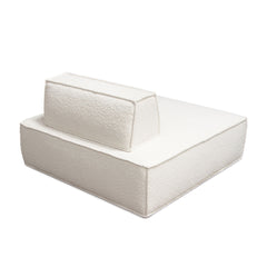 Cara Boucle Modular Lounger – room setting – Lusso Furniture Miami