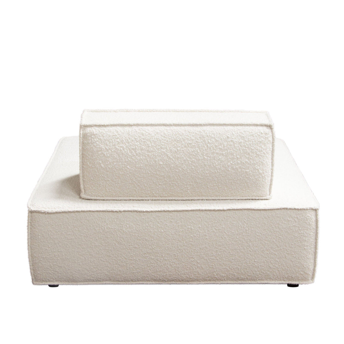 Cara Boucle Modular Lounger – back view – Lusso Furniture Miami
