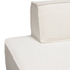 Cara Boucle Modular Lounger – top view – Lusso Furniture Miami