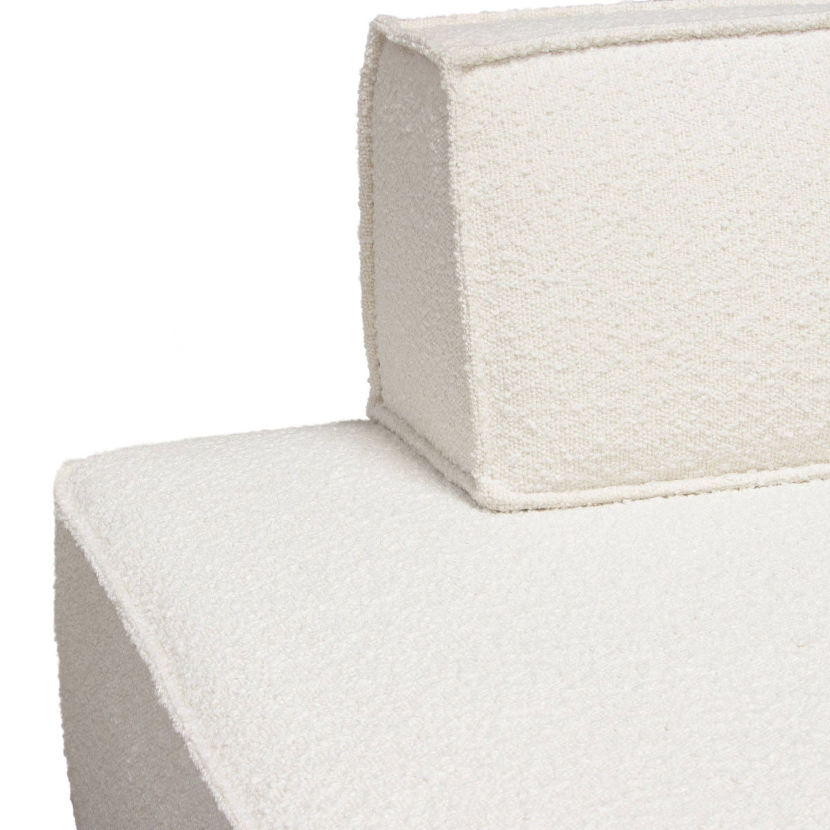 Cara Boucle Modular Lounger – top view – Lusso Furniture Miami