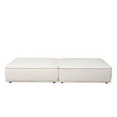 Cara Boucle Modular Lounger – finish detail – Lusso Furniture Miami