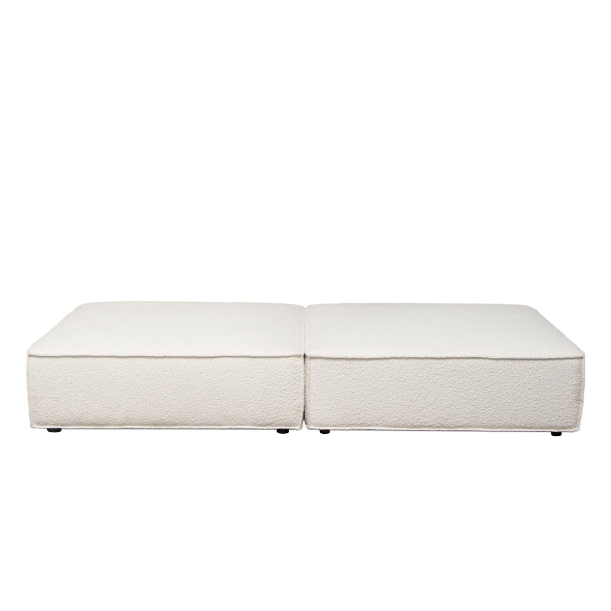 Cara Boucle Modular Lounger – finish detail – Lusso Furniture Miami