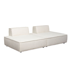 Cara Boucle Modular Lounger – view 11 – Lusso Furniture Miami