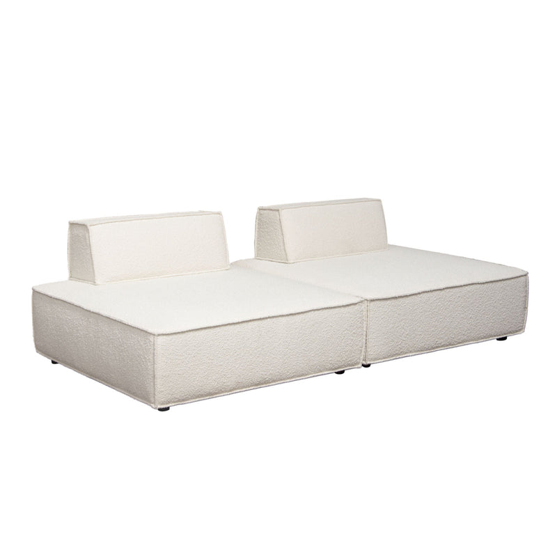 Cara Boucle Modular Lounger-zoom-
