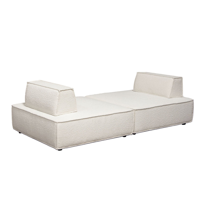 Cara Boucle Modular Lounger-zoom-