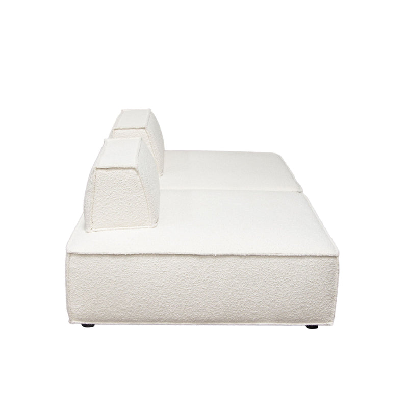 Cara Boucle Modular Lounger-zoom-