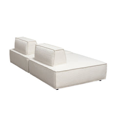 Cara Boucle Modular Lounger – view 15 – Lusso Furniture Miami