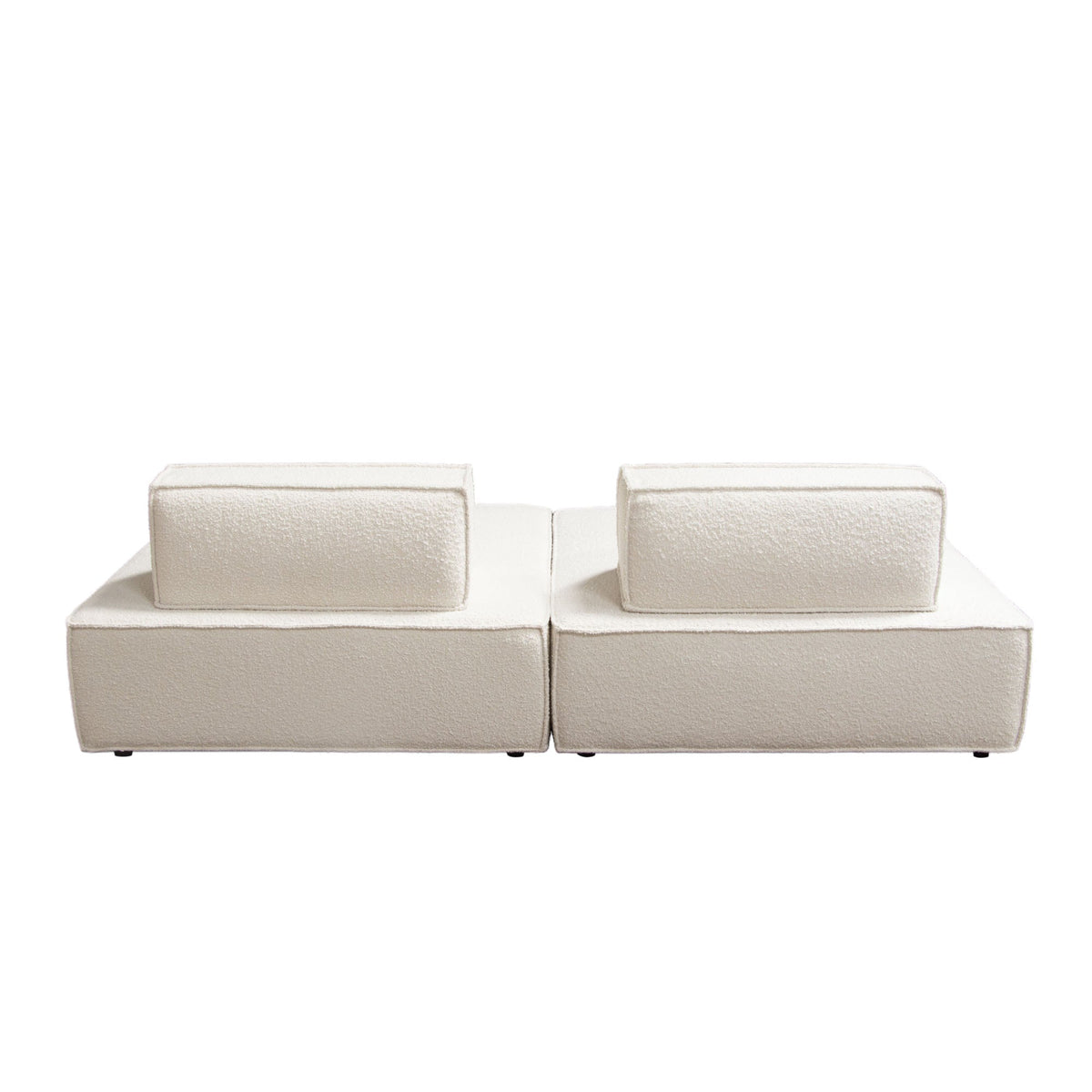 Cara Boucle Modular Lounger – view 16 – Lusso Furniture Miami