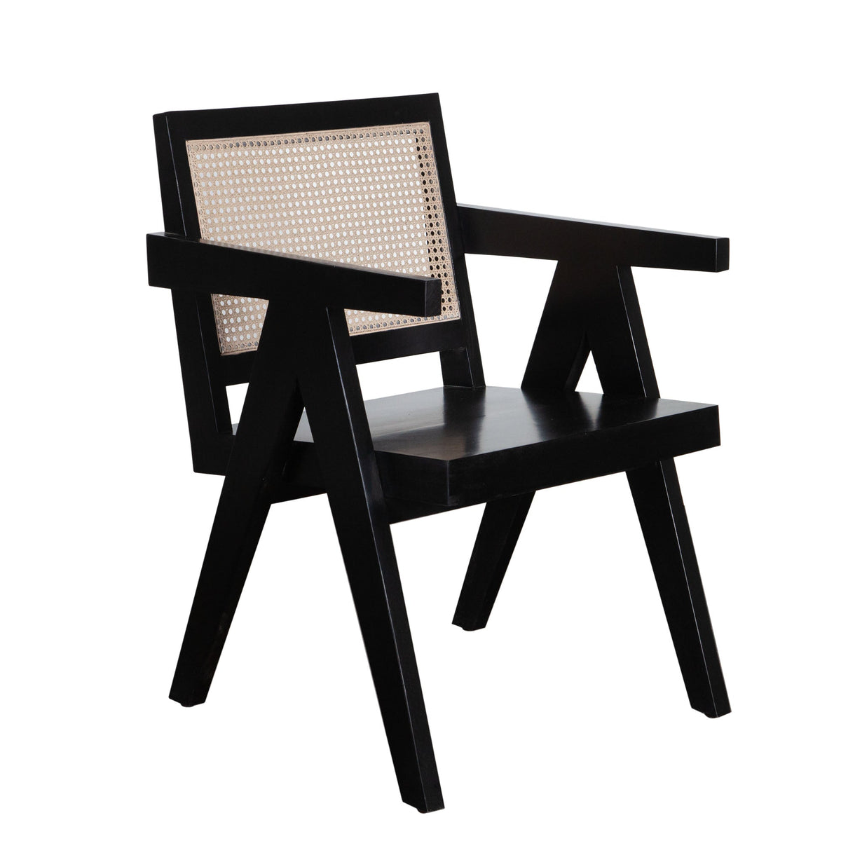 Carter Cane Back Dining Chair – angle view – Lusso Furniture Miami
