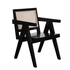 Carter Cane Back Dining Chair – angle view – Lusso Furniture Miami