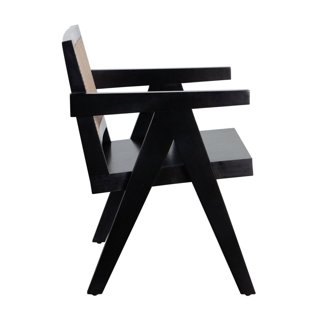 Carter Cane Back Dining Chair – side view – Lusso Furniture Miami