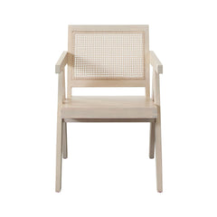 Carter Cane Back Dining Chair – Natural Finish – alternate view – Lusso Furniture Miami