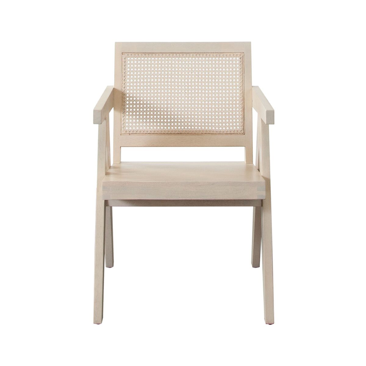 Carter Cane Back Dining Chair – Natural Finish – alternate view – Lusso Furniture Miami