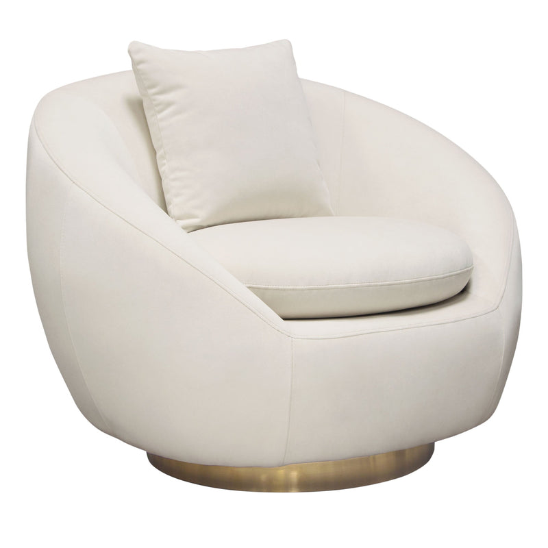 Celine Velvet Swivel Accent Chair-zoom-